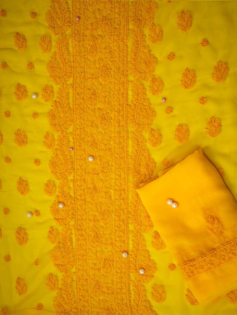 women chikankari 3-piece unstitched dress material - 21701428 - Standard Image - 1
