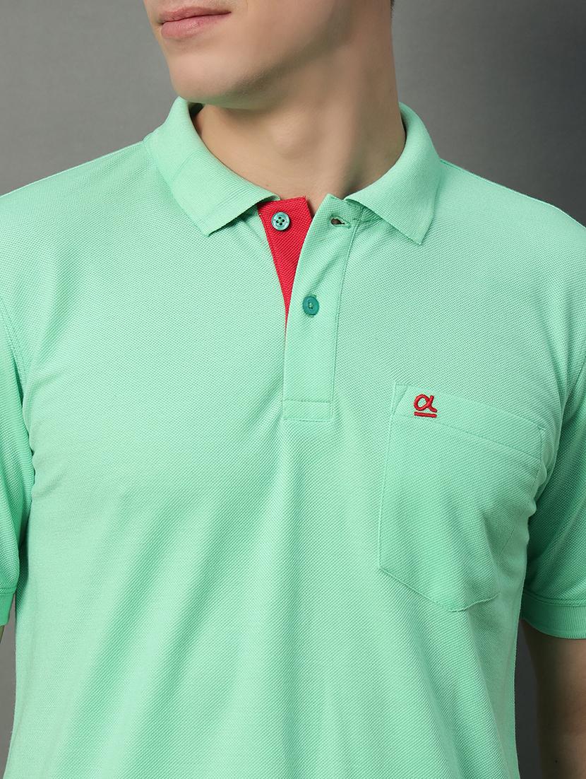 men solid short sleeve polo t-shirt - 21703127 - Standard Image - 4