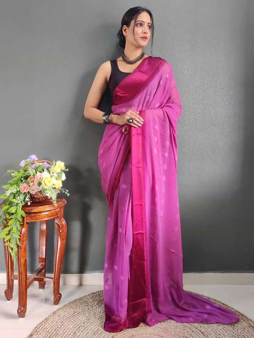 women self design bordered saree with blouse - 21703302 -  Standard Image - 0