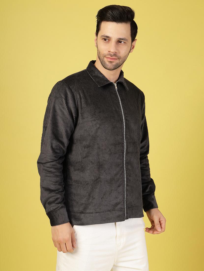 men solid long sleeve casual jacket - 21703433 -  Standard Image - 1