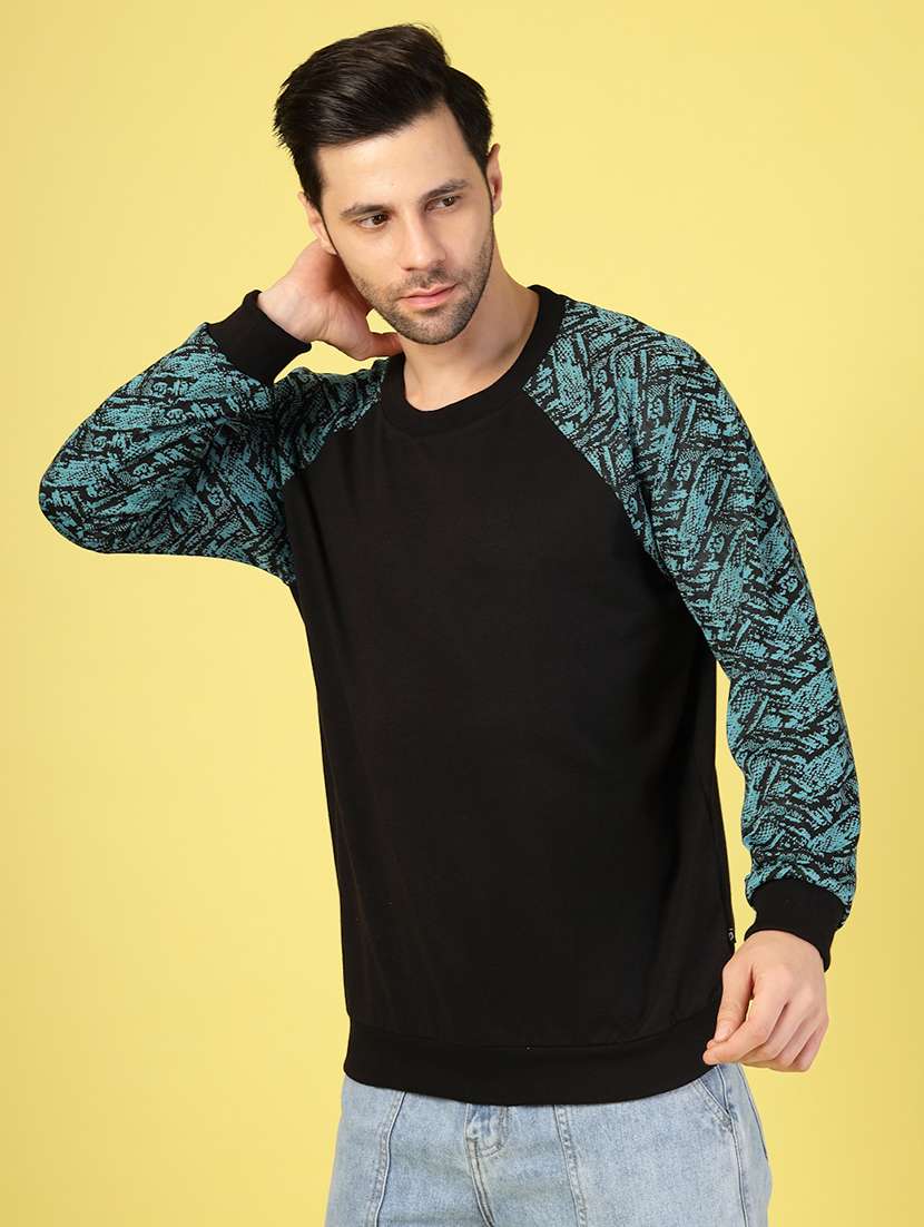 mwn printed round neck sweatshirt - 21703439 - Standard Image - 1