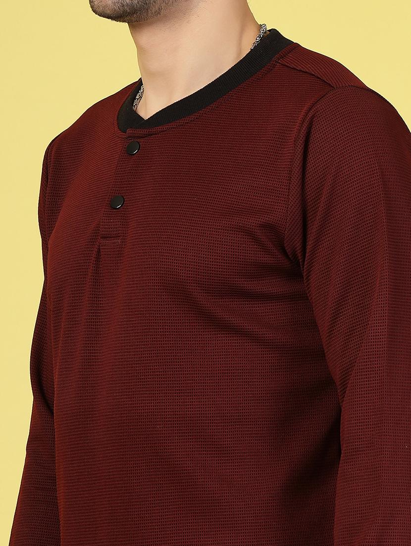 men long sleeves plain t-shirt - 21703444 - Standard Image - 4