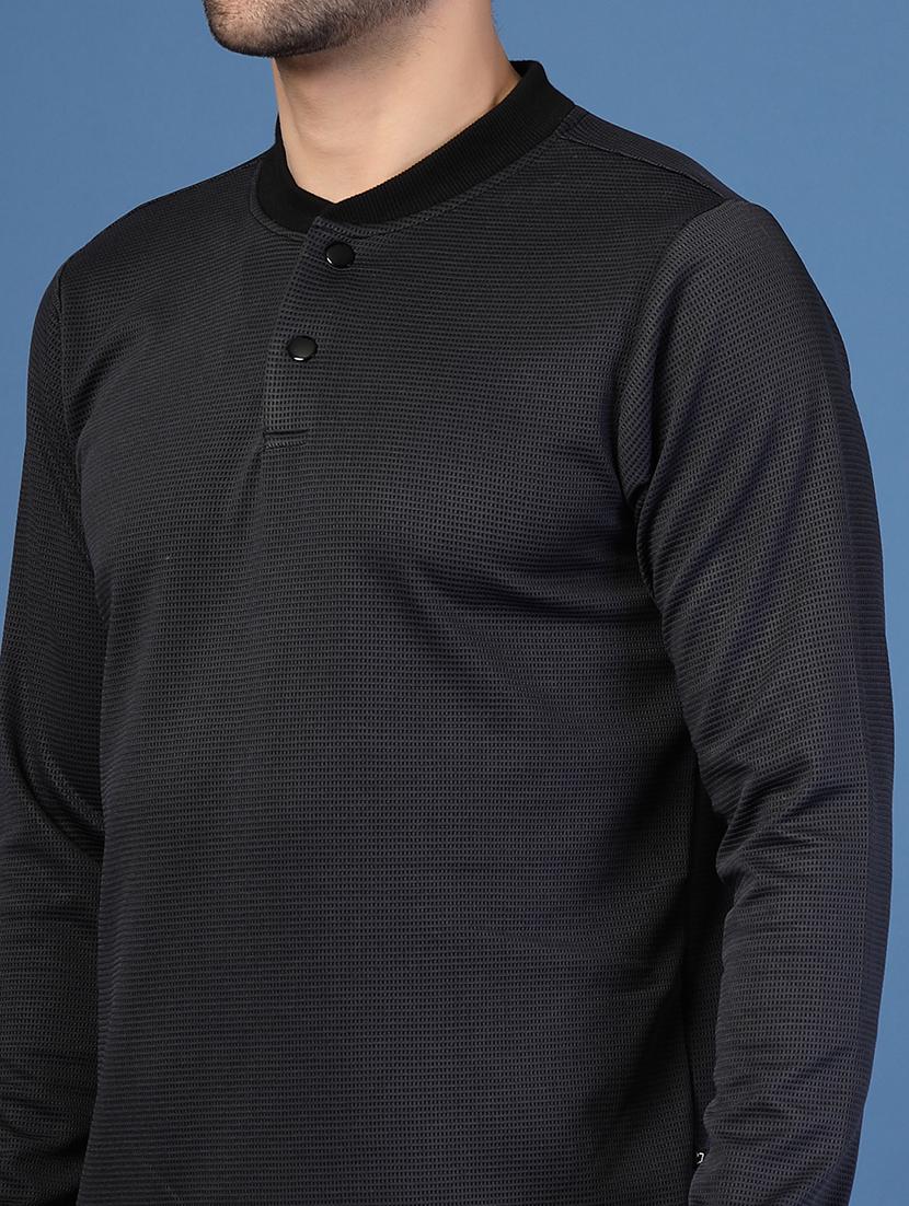 men long sleeves plain t-shirt - 21703445 - Standard Image - 4