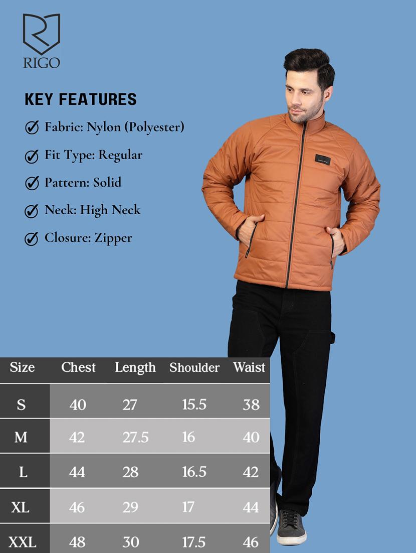 men solid long sleeve puffer jacket - 21703449 - Standard Image - 4