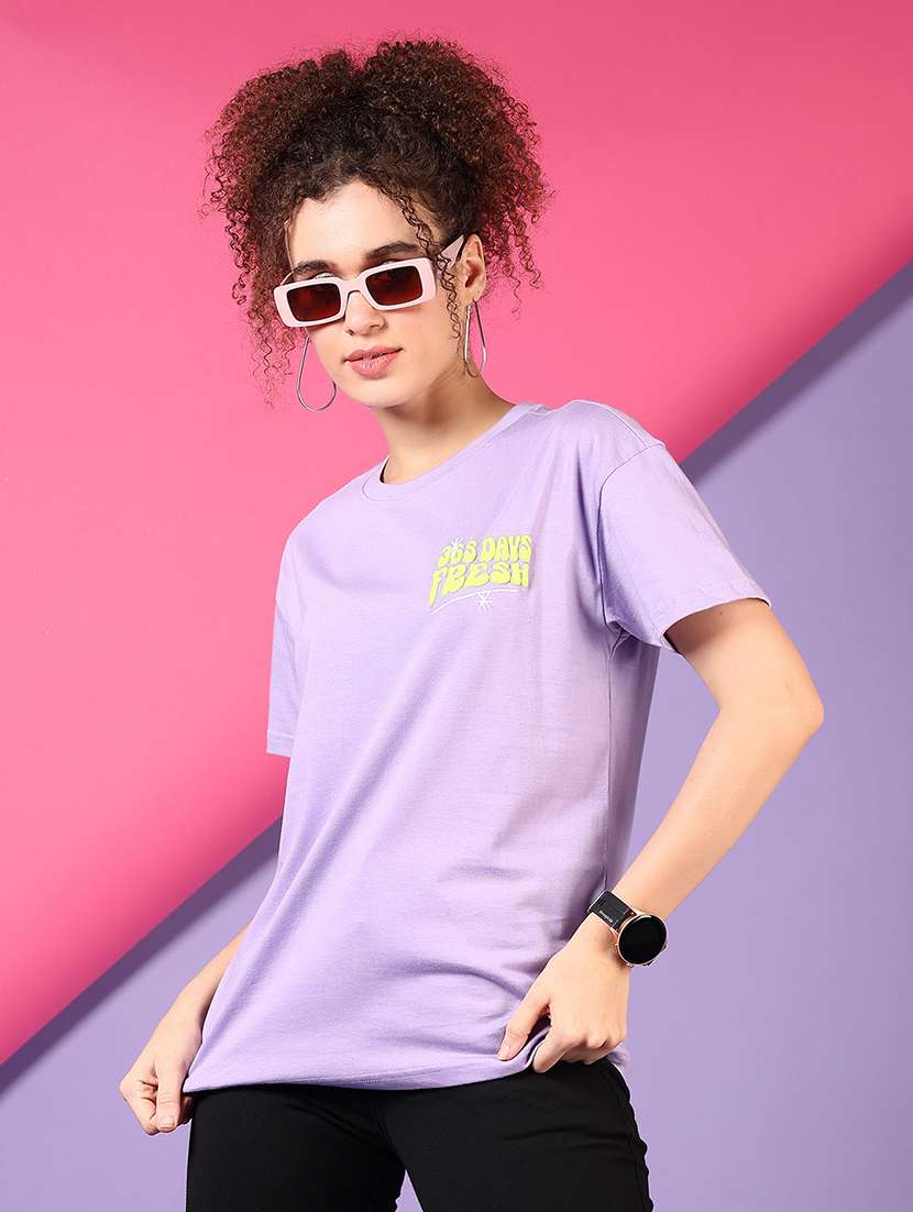 women back print short sleeve t-shirt - 21703551 -  Standard Image - 1
