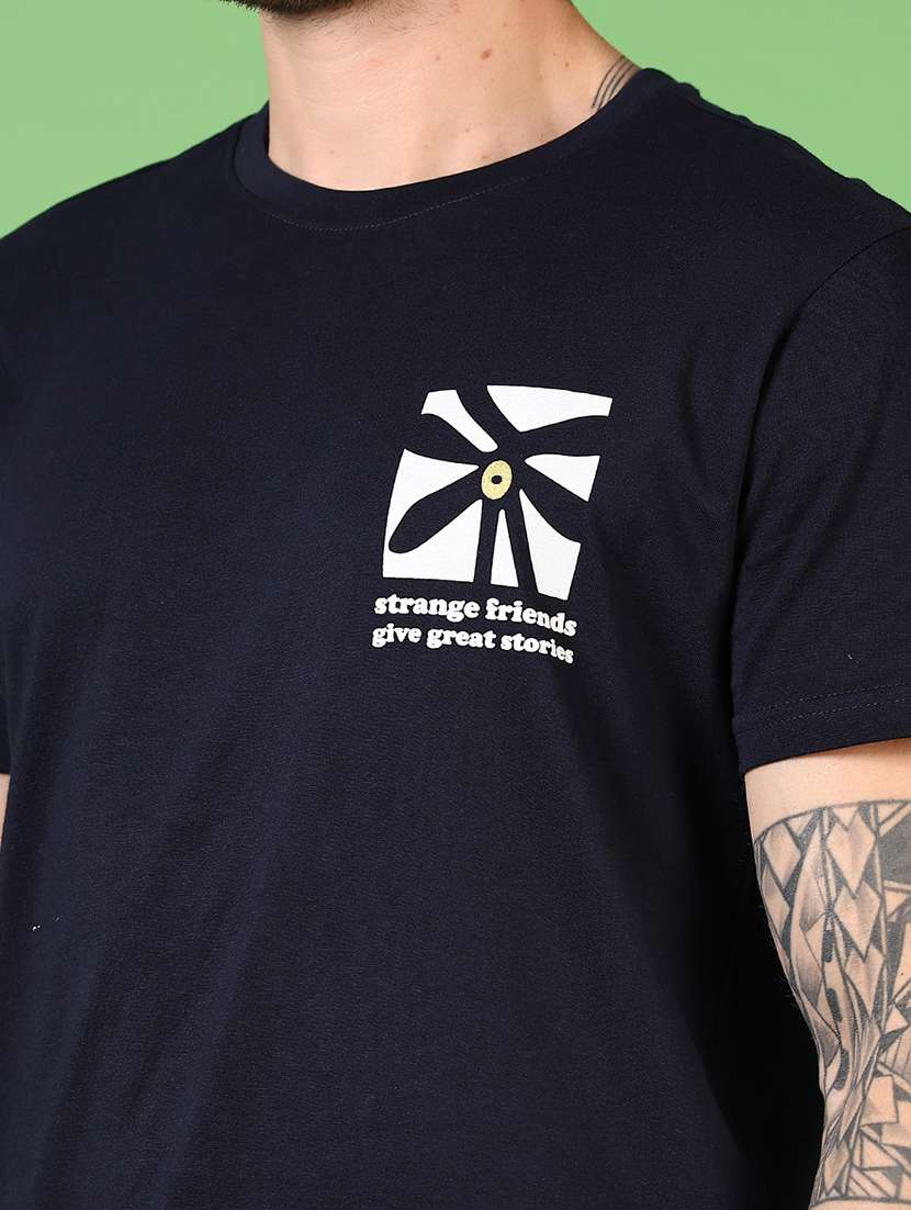 men short sleeves front & back print t-shirt - 21703581 -  Standard Image - 4