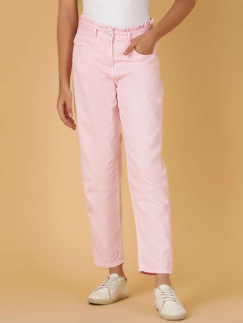 pink cotton jean