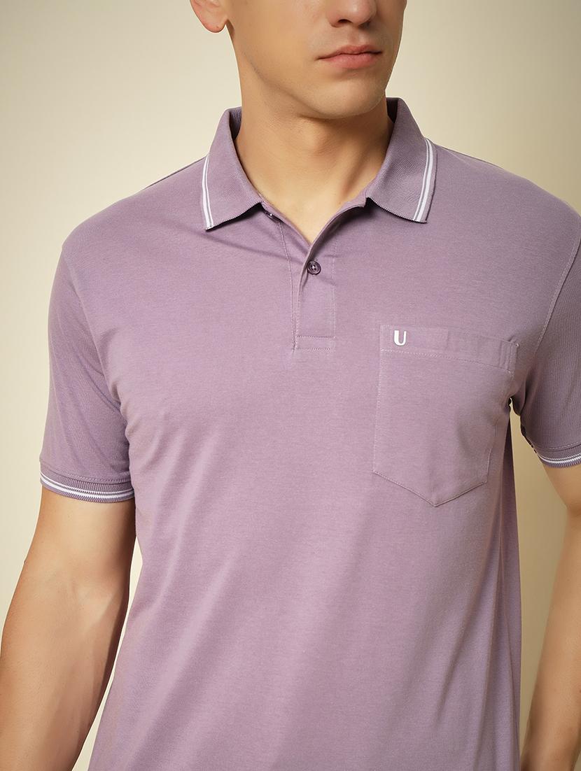 men solid short sleeve polo t-shirt - 21703747 - Standard Image - 4