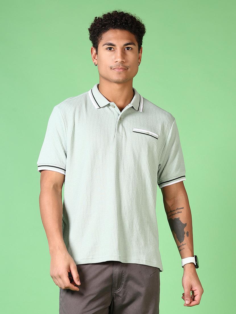 men short sleeves solid plain t-shirt - 21703855 -  Zoom Image - 0