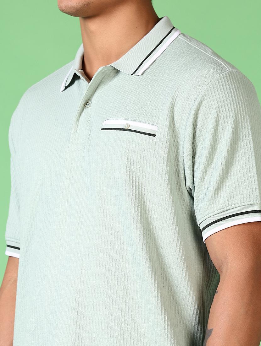 men short sleeves solid plain t-shirt - 21703855 - Standard Image - 4