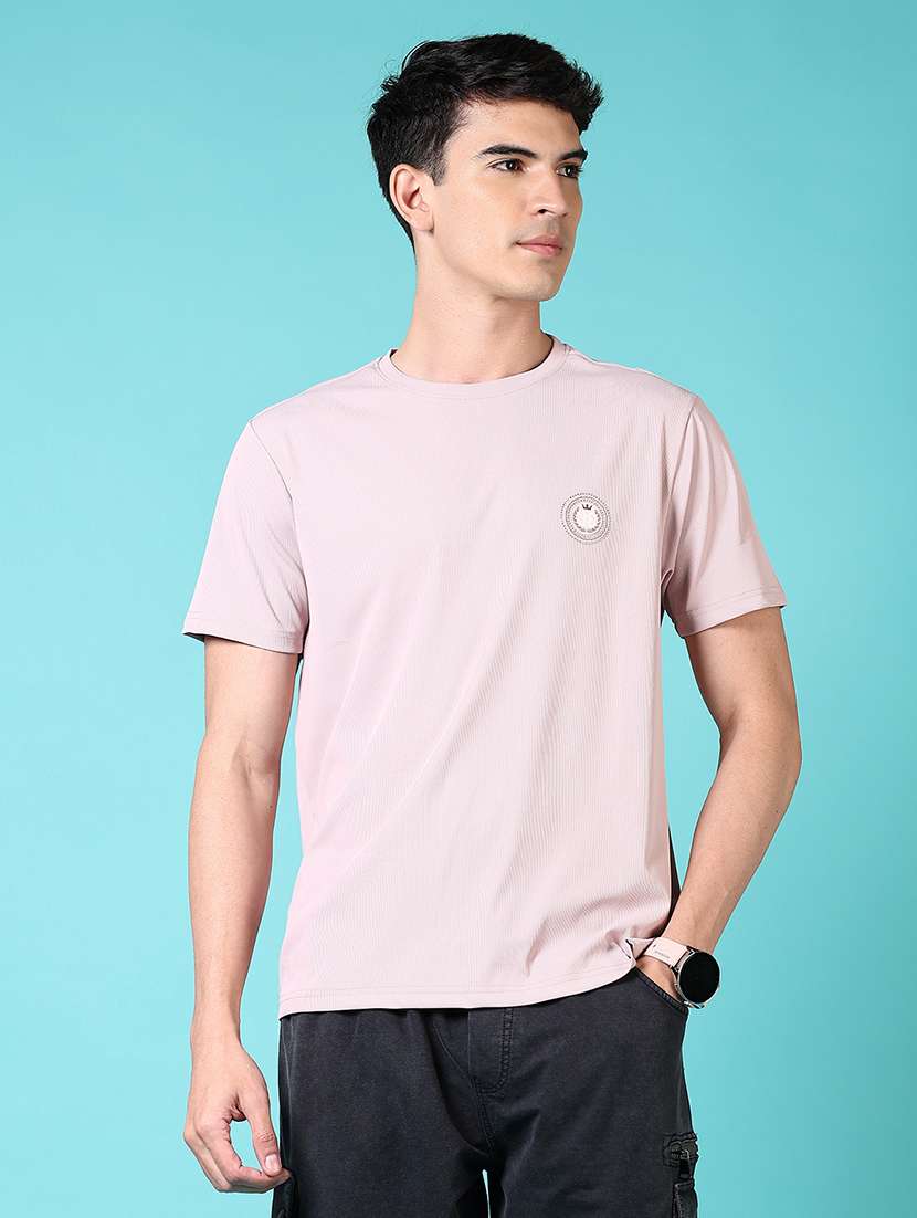 men short sleeves plain t-shirt