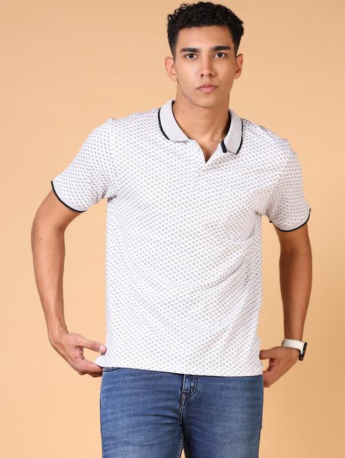 men short sleeves printed polo t-shirt - 21703858 -  Standard Image - 0