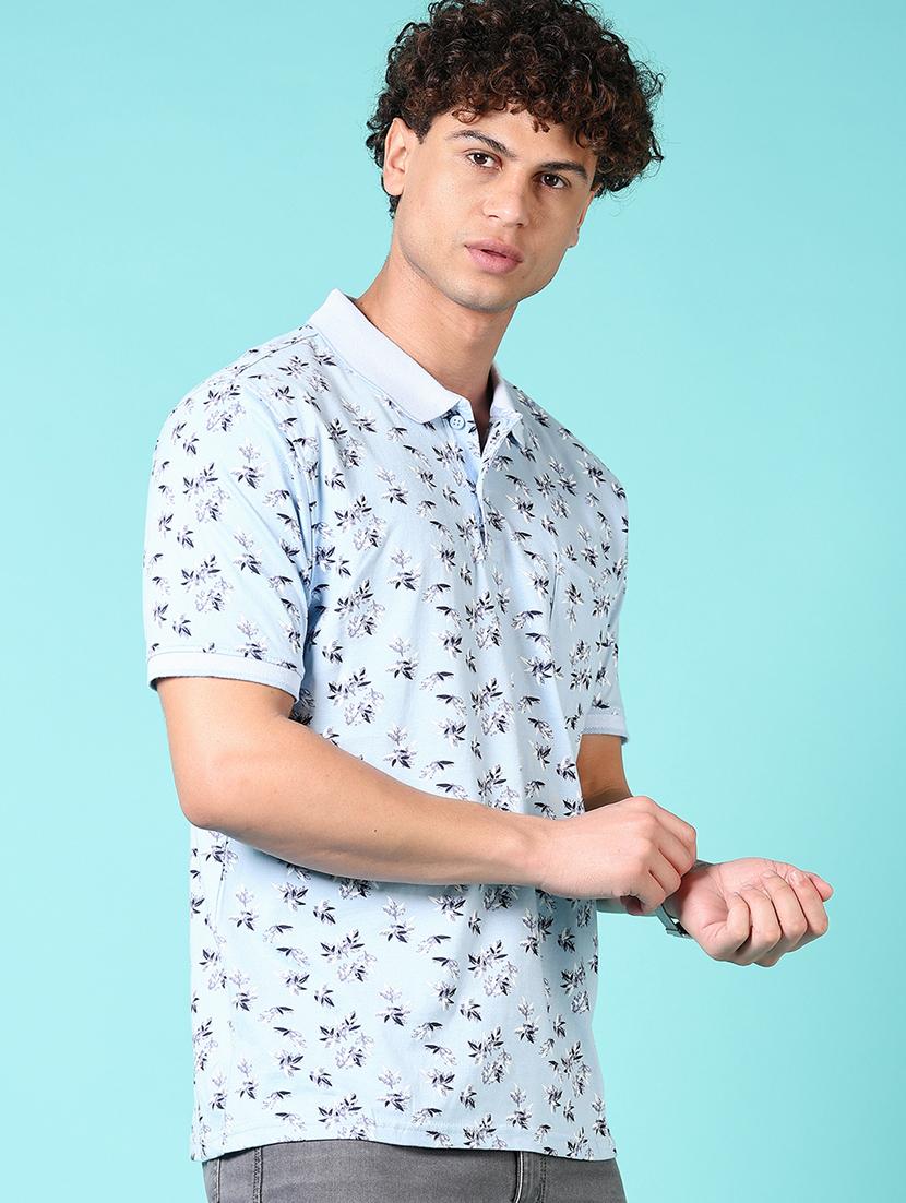 men short sleeves printed polo t-shirt - 21703867 - Standard Image - 1