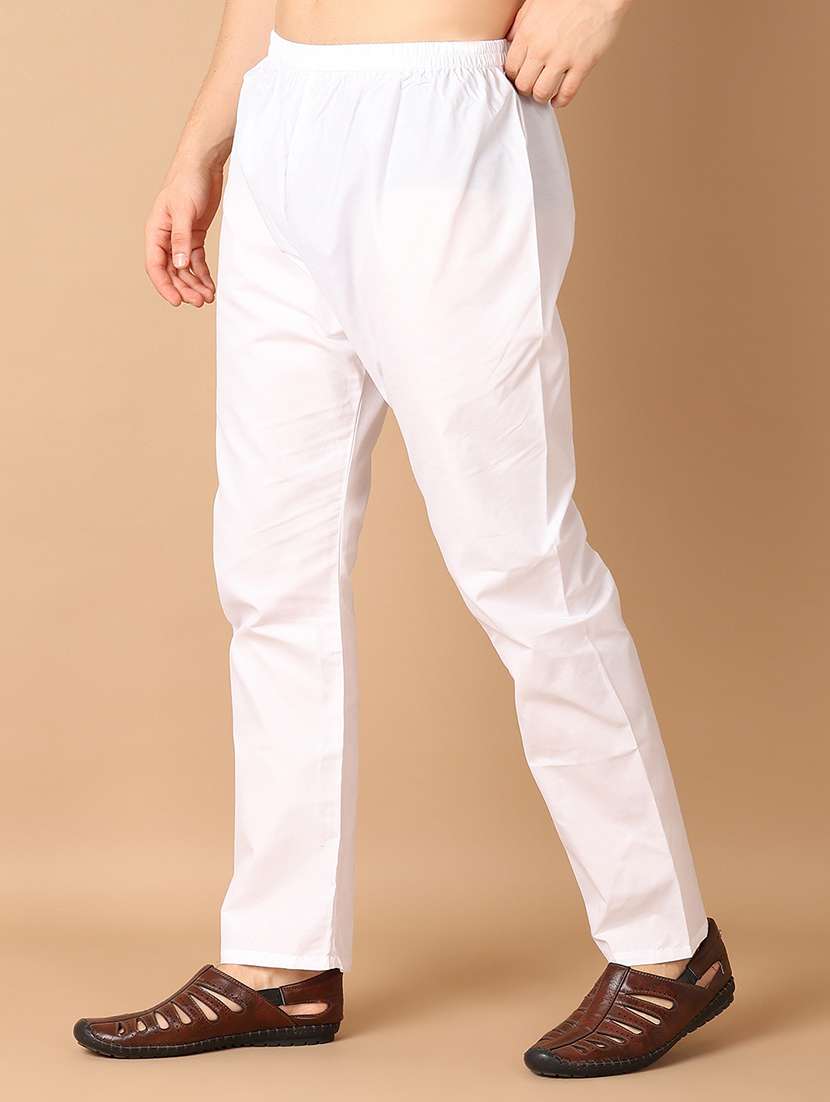 men mid rise solid ethnic pyjama  - 21703874 -  Standard Image - 1