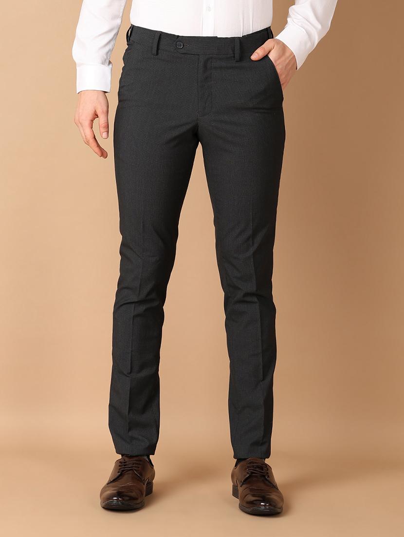 men mid rise solid flat front formal trouser - 21703875 -  Zoom Image - 0