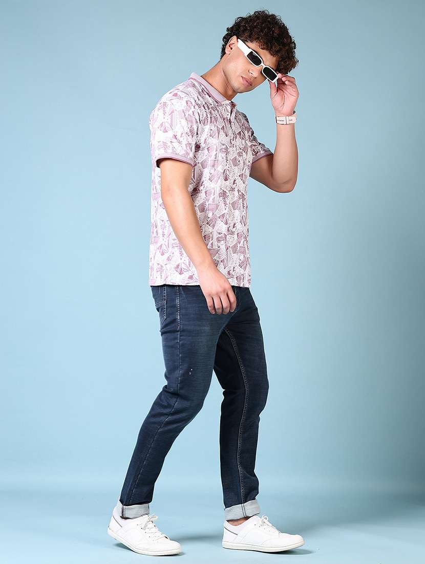 men mid rise plain slim fit jeans - 21703887 -  Standard Image - 4