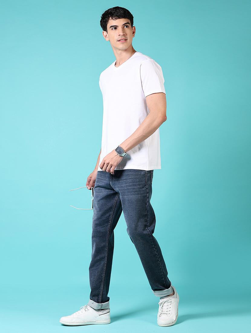 men mid rise plain jeans - 21703892 - Standard Image - 4