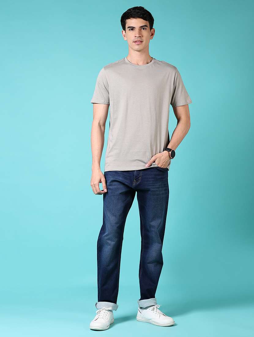 men mid rise plain jeans - 21703897 -  Standard Image - 4