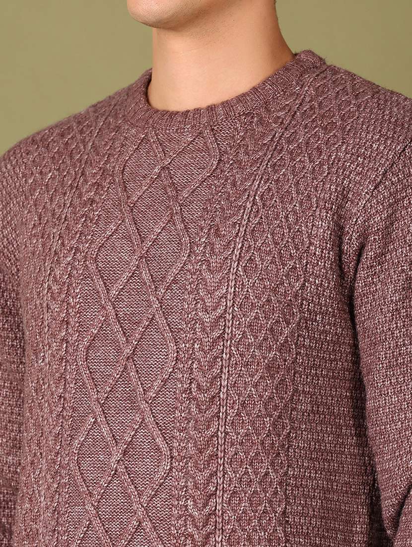 men long sleeves self design pullover - 21703913 -  Standard Image - 4