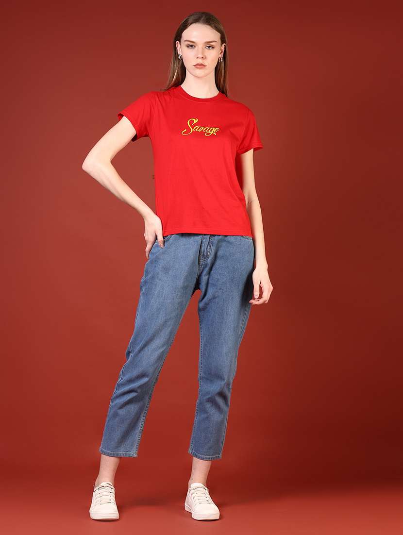 women printed short sleeves regular t-shirt - 21704104 -  Standard Image - 6