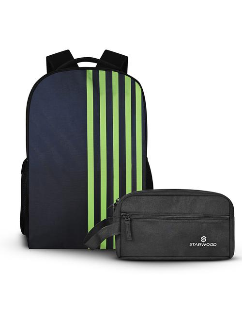 men printed adjustable strap backpack with pouch - 21704752 - Standard Image - 0