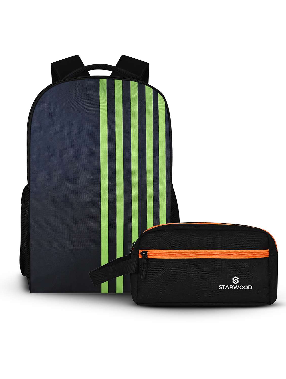 men printed adjustable strap backpack with pouch - 21704753 -  Zoom Image - 0