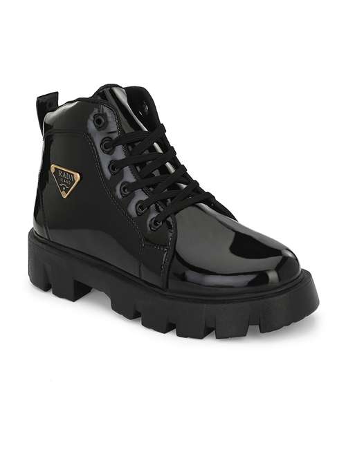 men black lace up boots - 21704867 -  Standard Image - 0