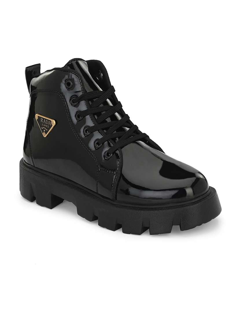 men black lace up boots