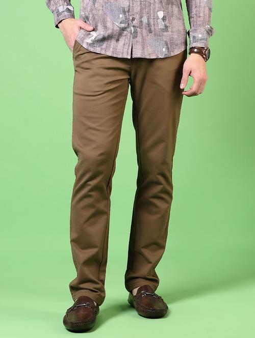 men solid mid rise casual chino - 21705007 -  Standard Image - 0