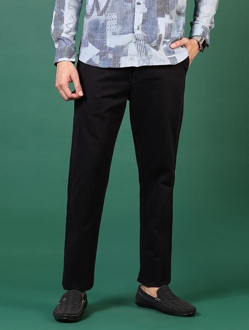 men solid mid rise casual chino - 21705008 -  Standard Image - 0