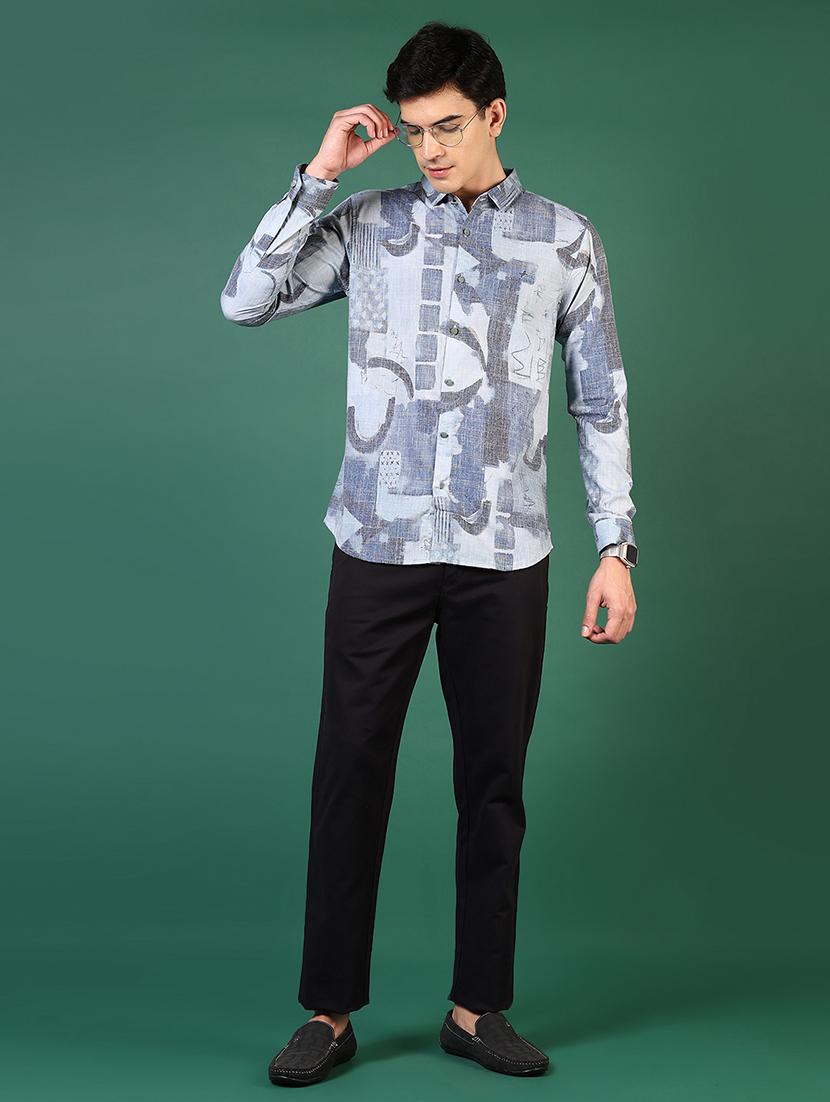 men solid mid rise casual chino - 21705008 - Standard Image - 4