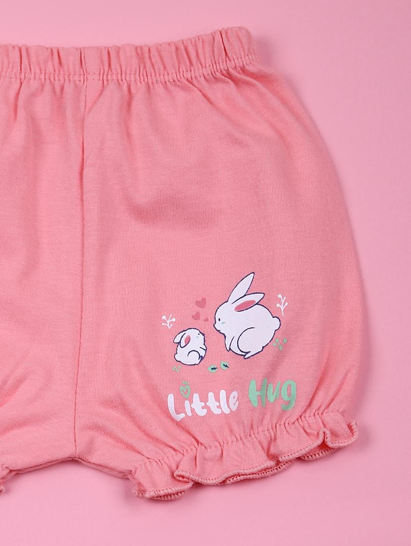 kids pack of 2 printed t-shirt with bloomers - 21705014 - Standard Image - 4