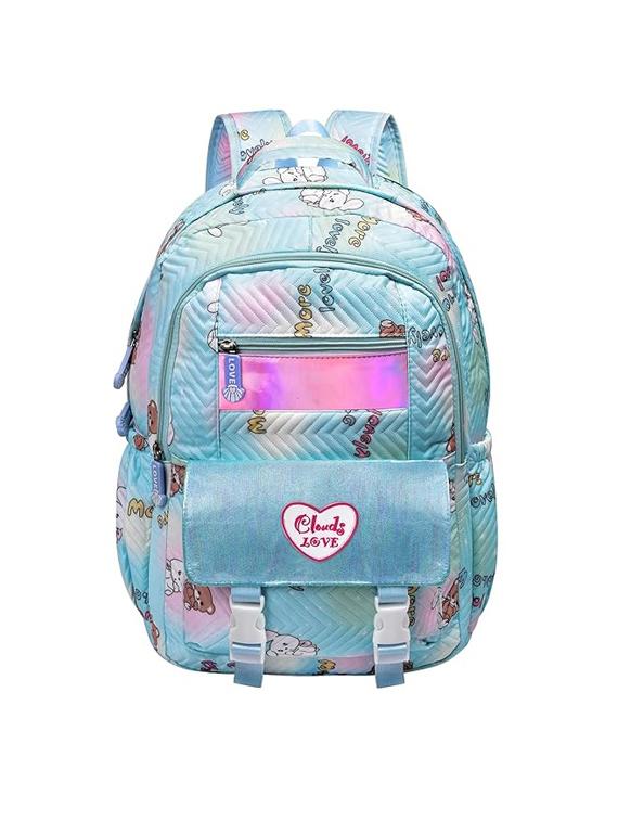 girls printed adjustable strap backpack - 21705348 - Zoom Image - 0