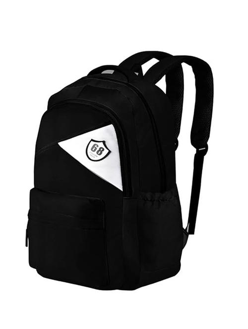 black printed adjustable strap regular backpack - 21705354 - Standard Image - 0
