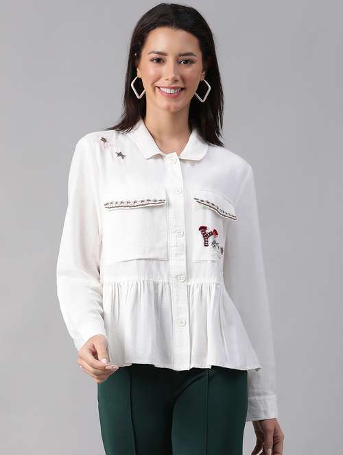 women white long sleeve regular jacket - 21705365 - Standard Image - 0
