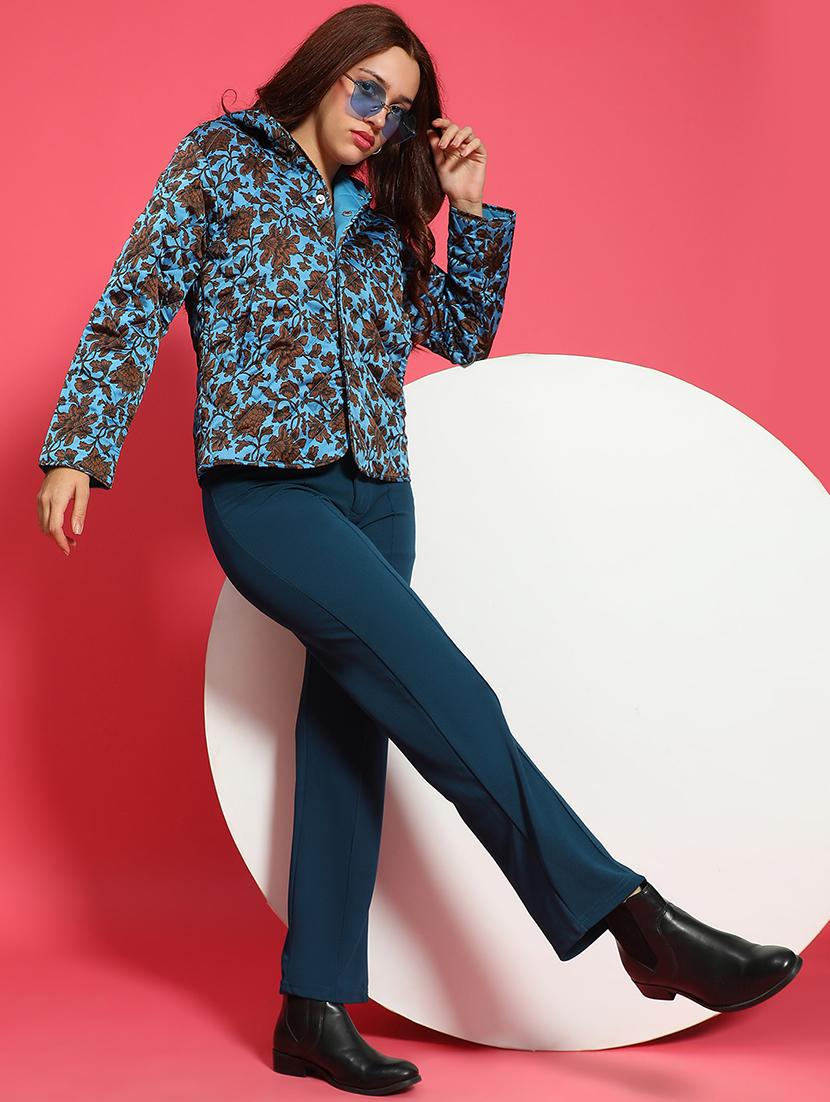 women floral print hooded puffer jacket - 21705372 - Standard Image - 4