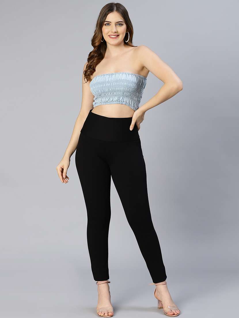 women smocked  sleeveless tube top - 21705422 -  Standard Image - 4