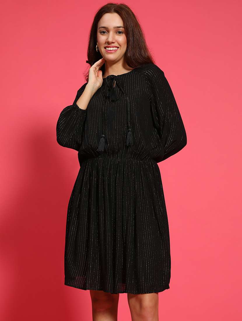 women self designed fit & flare dress - 21705516 -  Zoom Image - 0