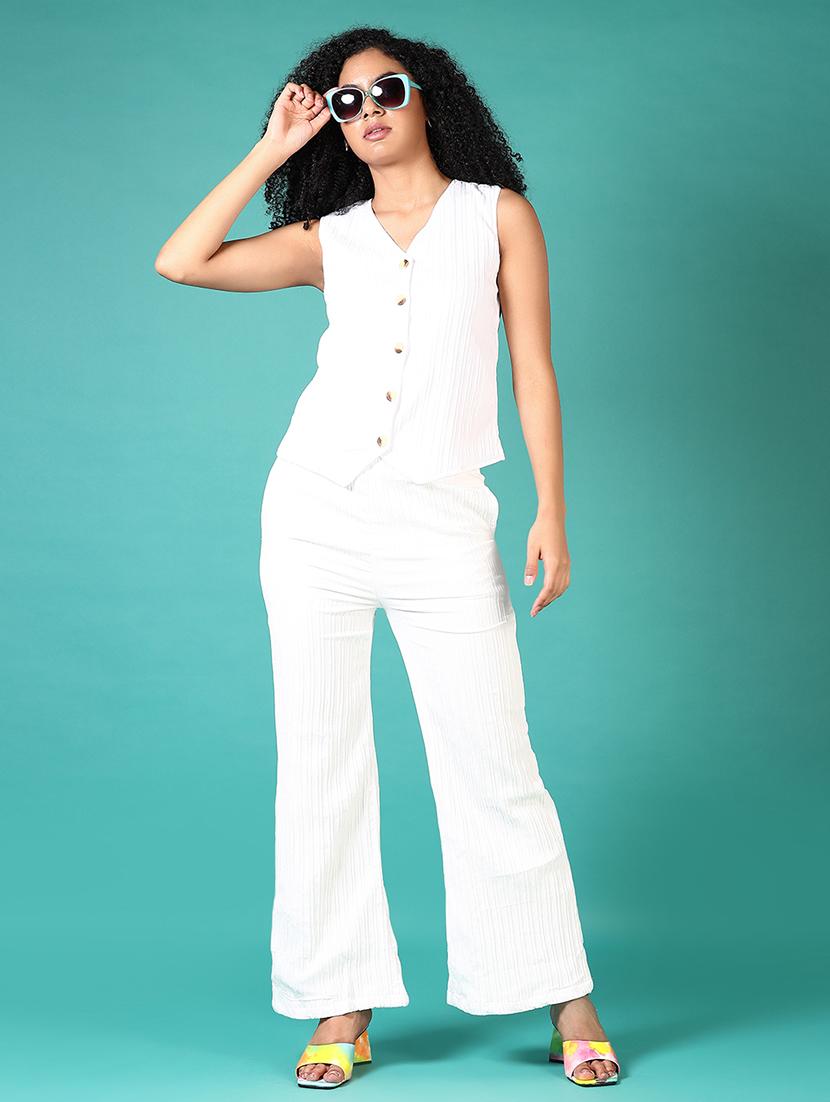 women v-neck solid vest top - 21705646 - Standard Image - 4