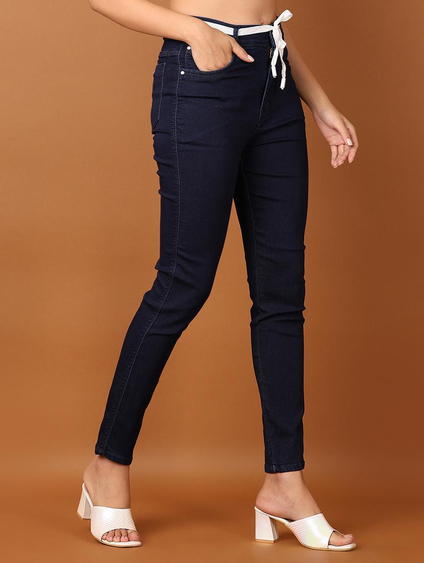 women solid high rise slim fit jean - 21705655 -  Standard Image - 1