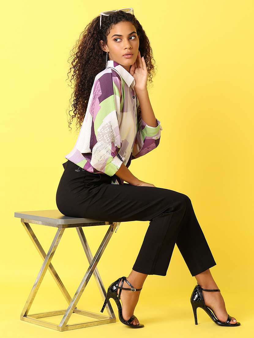 women printed collared regular shirt - 21705672 -  Standard Image - 4