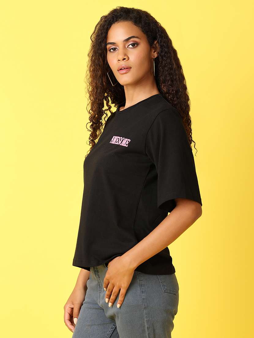 women printed short sleeves t-shirt - 21705678 -  Standard Image - 1