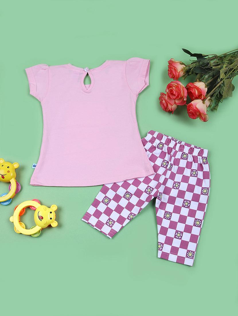 kids printed t-shirt & pajama set - 21705730 - Standard Image - 1