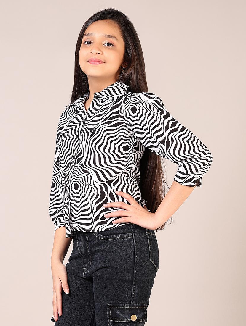 girls printed shirt top - 21705733 - Standard Image - 1
