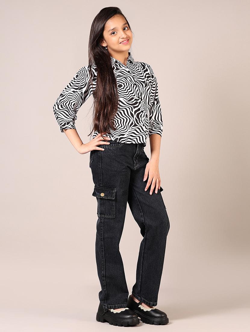 girls printed shirt top - 21705733 - Standard Image - 4