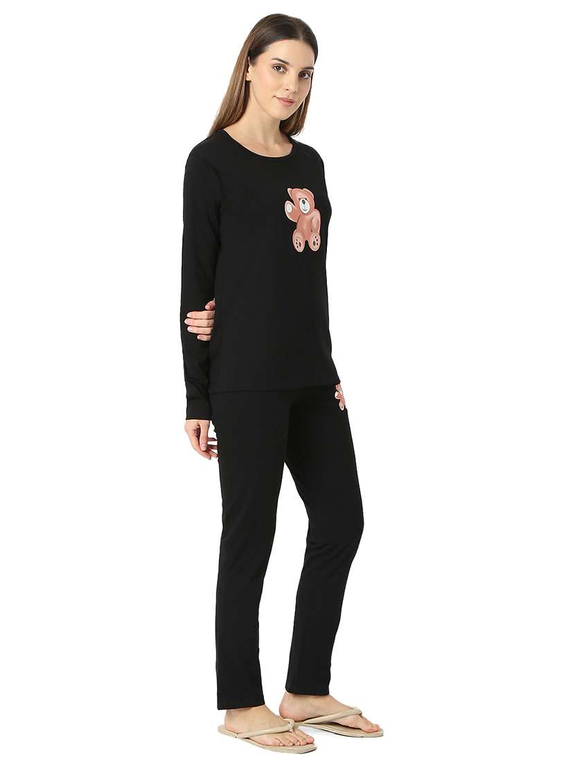 women nightwear top & pyjama set - 21706228 - Standard Image - 1