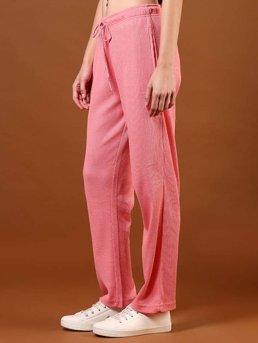 women solid mid rise track pant - 21706766 -  Standard Image - 1