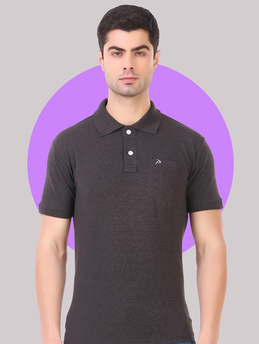 men solid short sleeves polo t-shirt - 21707259 - Standard Image - 1