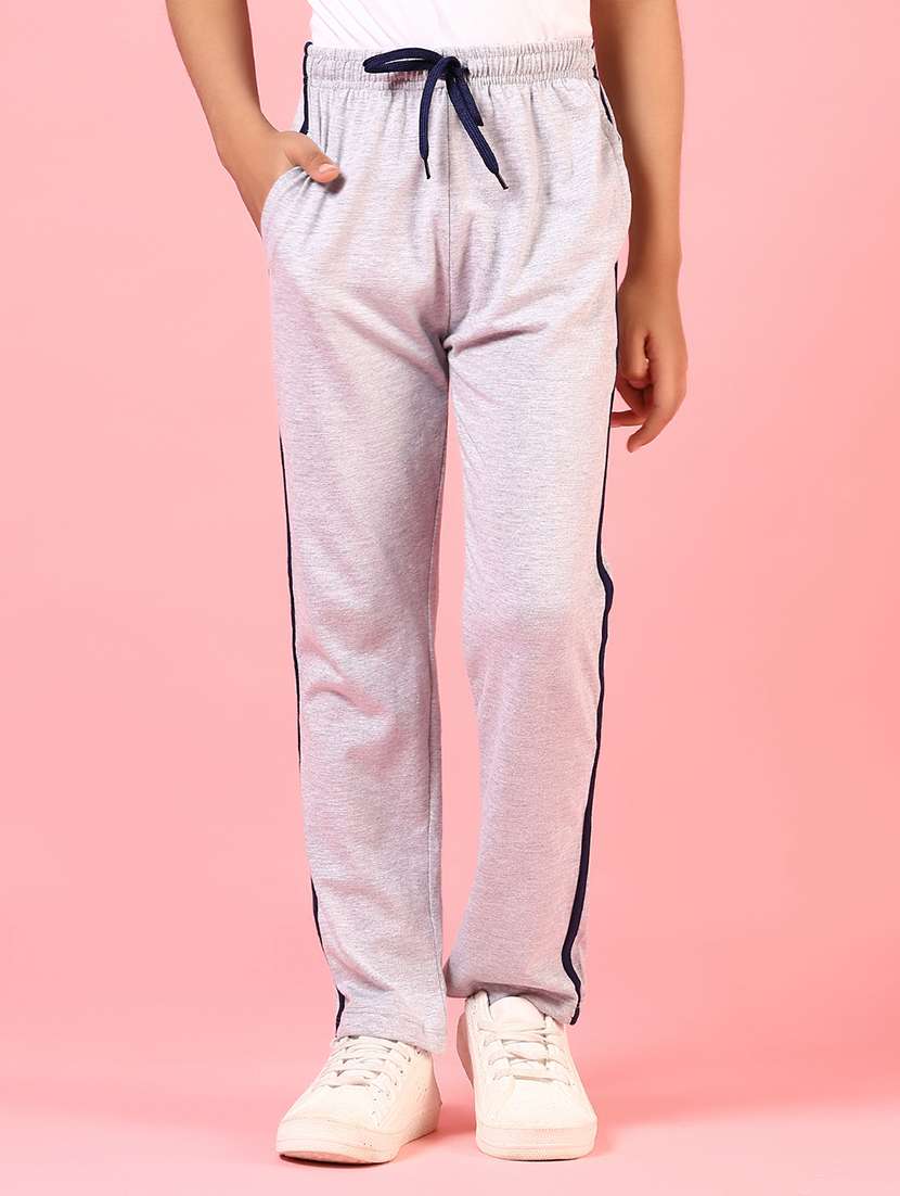 boy solid mid rise track pant