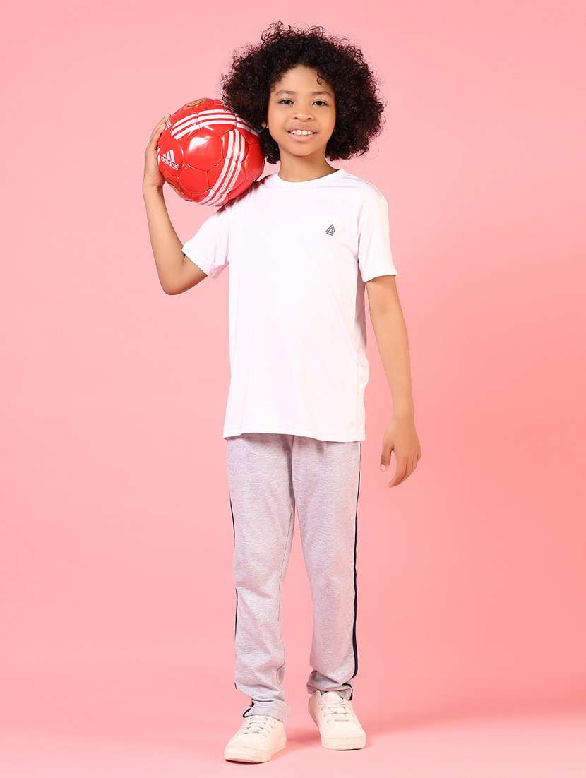 boy solid mid rise track pant - 21707371 -  Standard Image - 4